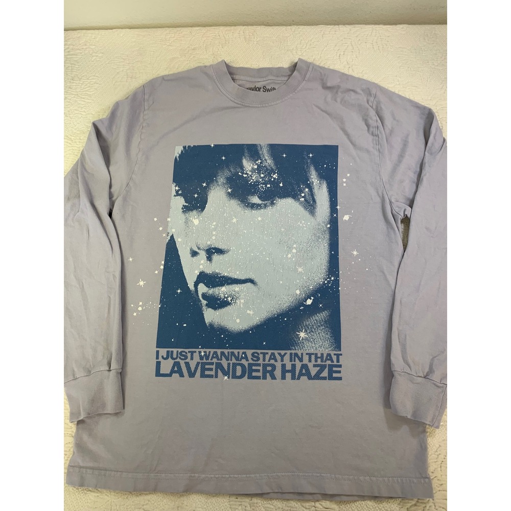 Taylor Swift Midnights Lavender Haze Long Sleeve Graphic T-Shirt Purple Medium